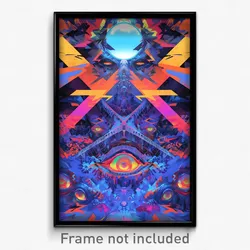 Bollywood Movie Poster - White Bridge (India Psychedelic Art Retro Film Print)