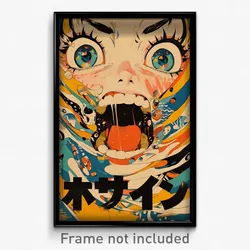 Japanese Movie Poster - Girl Feeling Happy, Whimsical Multicolored Hairband