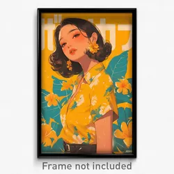 Thai Movie Poster - Woman Feeling Confident, Vivid Dressing (Thailand Art Print)