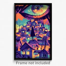 Hebrew Movie Poster - Outstanding Village (Israel Retro Film Art Print)