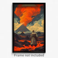 Russian Movie Poster - Zealous Lava Fields (Russia Retro Film Art Print)