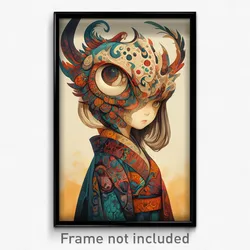 Art Poster - Sentimental Downs (Psychedelic Trippy Weird 11x17 Cartoon Print)