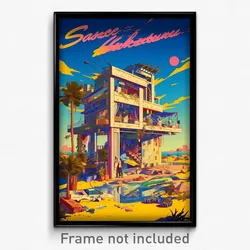 Greek Movie Poster - Sparkling Safehouse (Greece Retro Film Art Print)