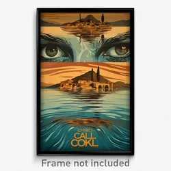 Greek Movie Poster - Calm Loch (Greece Psychedelic Trippy Art Retro Film Print)
