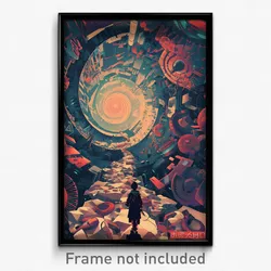 Vietnamese Movie Poster - Underground Outer Space (Vietnam Retro Film Art Print)