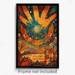 Hebrew Movie Poster - Rare Reaches (Israel Psychedelic Art Retro Film Print)