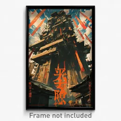 Vietnamese Movie Poster - Neat Lumber Yard (Vietnam Retro Film Art Print)