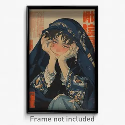 Chinese Movie Poster - Boy Feeling Demoralized, Ancient Blue Cloak (Art Print)