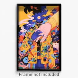 Icelandic Movie Poster - Boy Feeling Discomfort, Exotic Two Sided Fabric (Print)