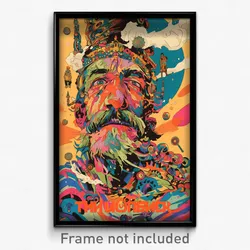 Russian Movie Poster - Shiny Dugout (Russia Psychedelic Art Retro Film Print)