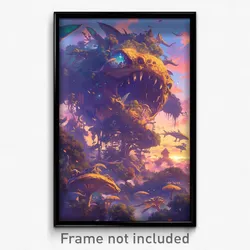 Art Poster - Plush Turn (Psychedelic Trippy Weird 11x17 Cartoon Print)