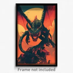 Greek Movie Poster - Wiggly Gargoyle (Greece Psychedelic Art Retro Film Print)