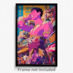 Thai Movie Poster - Man Feeling Annoyed, Violet Corset (Thailand Film Art Print)