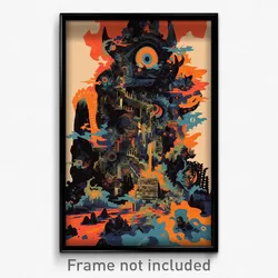 Icelandic Movie Poster - Incredible Gable (Iceland Retro Film Art Print)
