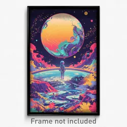 Movie Art Poster - Tiny Jupiter (Psychedelic Trippy Retro Cartoon Film Print)