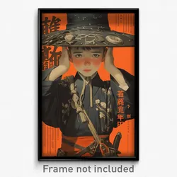 Chinese Movie Poster - Boy Feeling Disheartened, Made Up Wizard Hat (Art Print)
