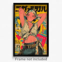 Greek Movie Poster - Girl Feeling Humiliation, Aged Sarong (Greece Art Print)