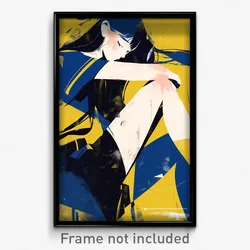 Art Poster - Girl Feeling Self Loathing Wearing Immaculate Sports (Art Print)