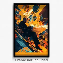 Russian Movie Poster - Velvety Street (Russia Psychedelic Art Retro Film Print)