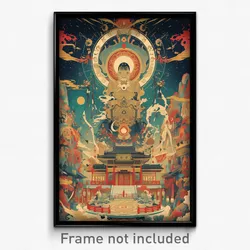Chinese Movie Poster - Complicated View (China Psychedelic Art Retro Film Print)