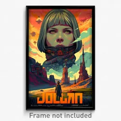 Russian Movie Poster - Subtle Badland (Russia Psychedelic Art Retro Film Print)