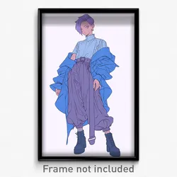 Art Poster - Boy Feeling Pride Wearing Modest Alt Clothes (Art Print)