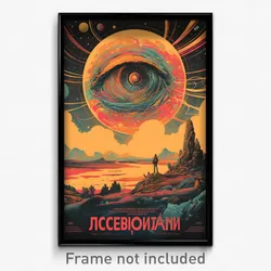 Russian Movie Poster - Electric Land (Russia Psychedelic Art Retro Film Print)
