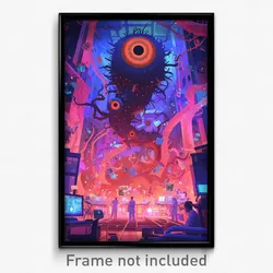 Movie Art Poster - Nutty Hospital (Psychedelic Trippy Retro Cartoon Film Print)
