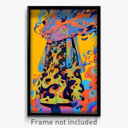 Art Poster - Gregarious Aperture (Psychedelic Trippy Weird 11x17 Print)