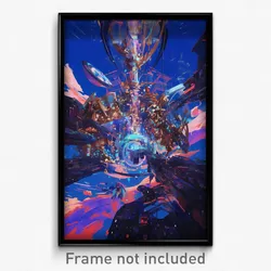 Movie Art Poster - Imperfect Mews (Psychedelic Trippy Retro Cartoon Film Print)