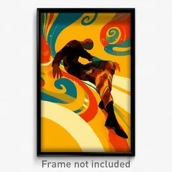 Greek Movie Poster - Boy Feeling Perplexed, Reasonable High Heels (Art Print)