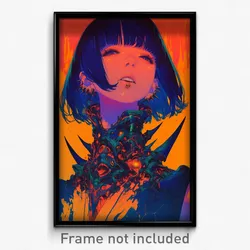 Movie Art Poster - Girl Feeling Unnerved, Loud Spiked Collar (Retro Film Print)