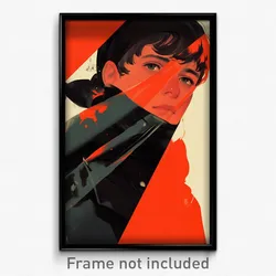 Icelandic Movie Poster - Boy Feeling Insightful, Vibrant Veil (Art Print)