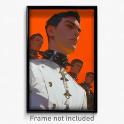 Movie Art Poster - Man Feeling Fascination, Unique Spiked Collar (Film Print)