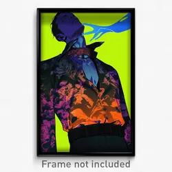 Anime Art Poster - Man Feeling Frustrated, Grandiose Partially Unbuttoned