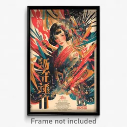 Vietnamese Movie Poster - Woman Feeling Loopy, Zesty Red Cape (Art Print)
