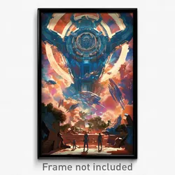 Movie Art Poster - Metallic Music Studio (Psychedelic Retro Weird Film Print)
