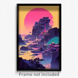 Icelandic Movie Poster - Well Made Exotic Town (Iceland Retro Film Art Print)