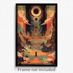 Movie Art Poster - Natural Printer (Psychedelic Trippy Retro Cartoon Film Print)