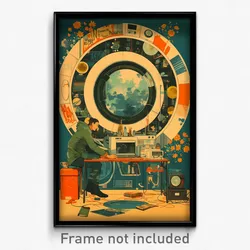Russian Movie Poster - Cool Washing Machine (Russia Retro Film Art Print)