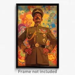 Bollywood Movie Poster - Man Feeling Relieved, Memorable Military Uniform