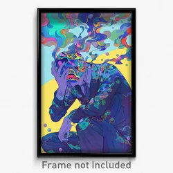 Anime Art Poster - Man Feeling Troubled Wearing Zealous Clothing Aside (Print)