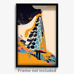 Icelandic Movie Poster - Woman Feeling Impatient, Able Layered Dress (Art Print)