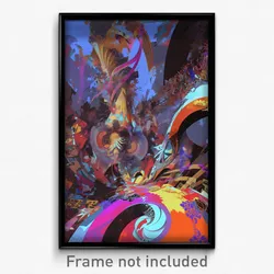 Art Poster - Bountiful Ghetto (Psychedelic Trippy Weird 11x17 Print)