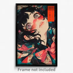Japanese Movie Poster - Girl Feeling Restlessness, Studious Loose Bowtie (Print)