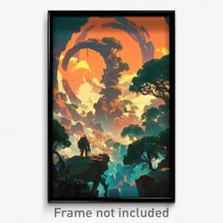 Movie Art Poster - Cavernous Wilderness (Psychedelic Retro Weird Film Print)