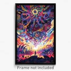 Icelandic Movie Poster - Kaleidoscopic Antechamber (Iceland Film Art Print)