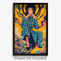 Hebrew Movie Poster - Woman Feeling Stuck, Modest German Clothes (Art Print)
