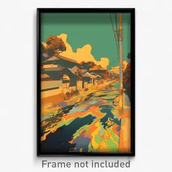 Art Poster - Antique Causeway (Psychedelic Trippy Weird 11x17 Print)