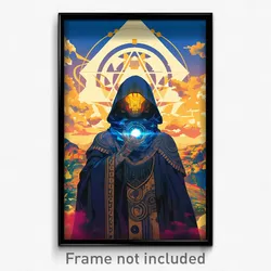 Movie Art Poster - Golden Cdmx (Psychedelic Trippy Retro Cartoon Film Print)